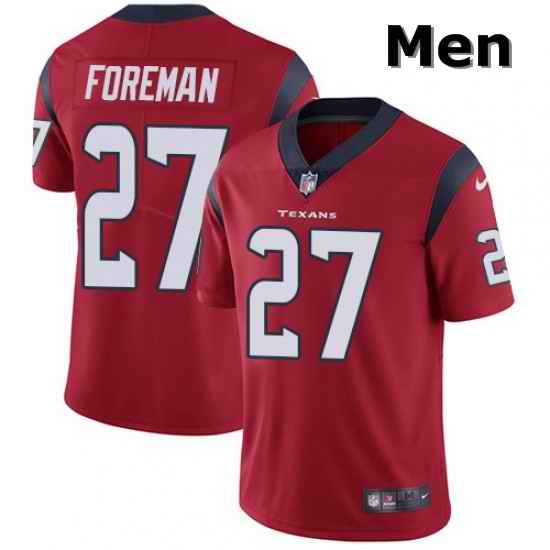 Men Nike Houston Texans 27 DOnta Foreman Limited Red Alternate Vapor Untouchable NFL Jersey